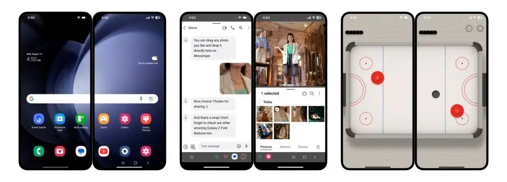 تبدیل آیفون به گلکسی زد فولد 5 و زد فلیپ 5 با برنامه Try Galaxy